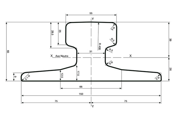 A55 Rail Dimensions and Drawings