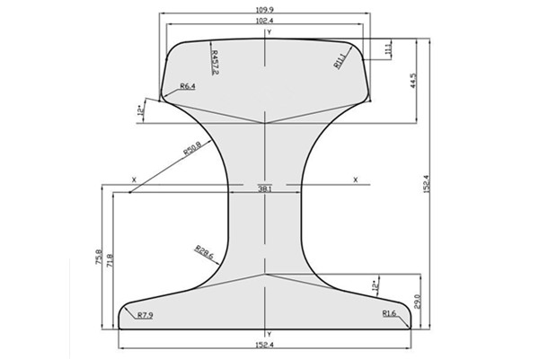 175 LBs Rail Specifications and Drawings