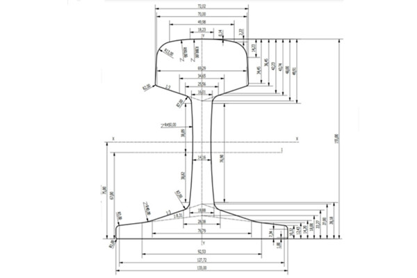 50E3 Rail Specifications and Drawings